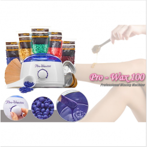 [全套一買即用!] PRO-WAX 100 家用蜜蜜蠟脫毛機套裝(白色) 附送脫毛蠟豆 